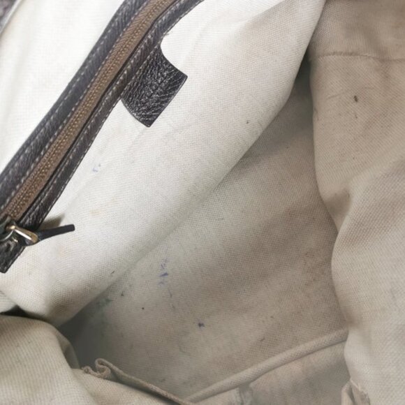 FLASH SALE!  Gucci Handbag Leather Bronze Gold Hardware GG 2Way Shoulder Bag - Picture 8 of 12